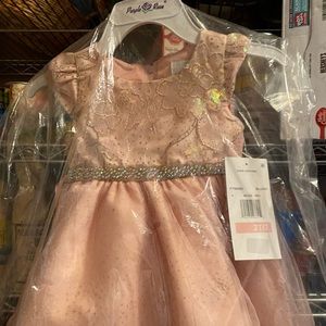 Rare Editions blush toddler dress size 2T with tags